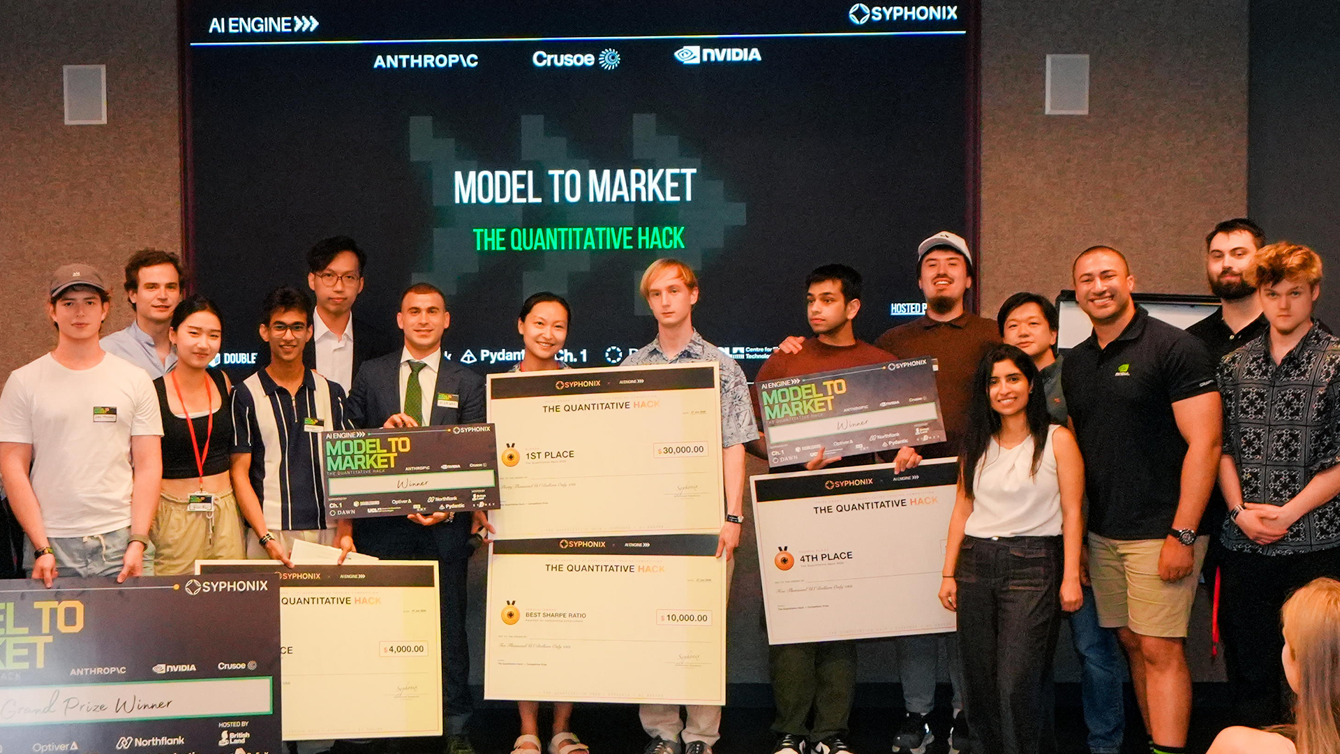 Model to Market quantitative trading competition awards